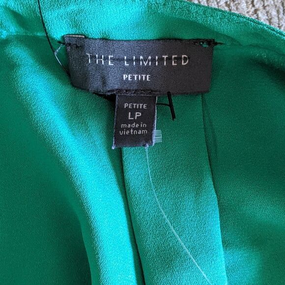 NWOT The Limited Green Blouse Size Large Petite - Picture 6 of 6